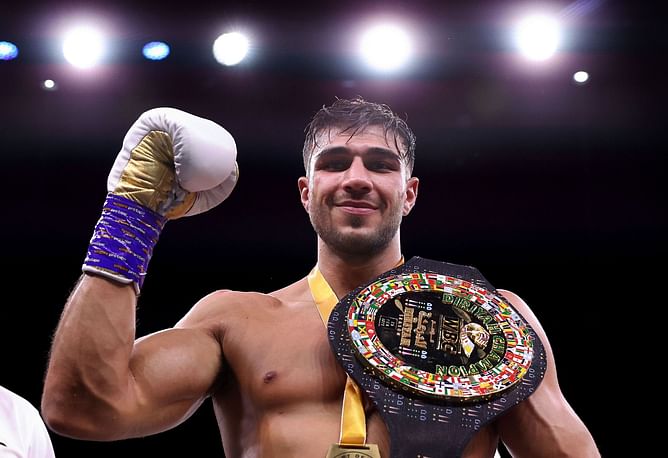 WATCH: Tommy Fury returns home to Molly-Mae Hague after handing Jake Paul his first loss