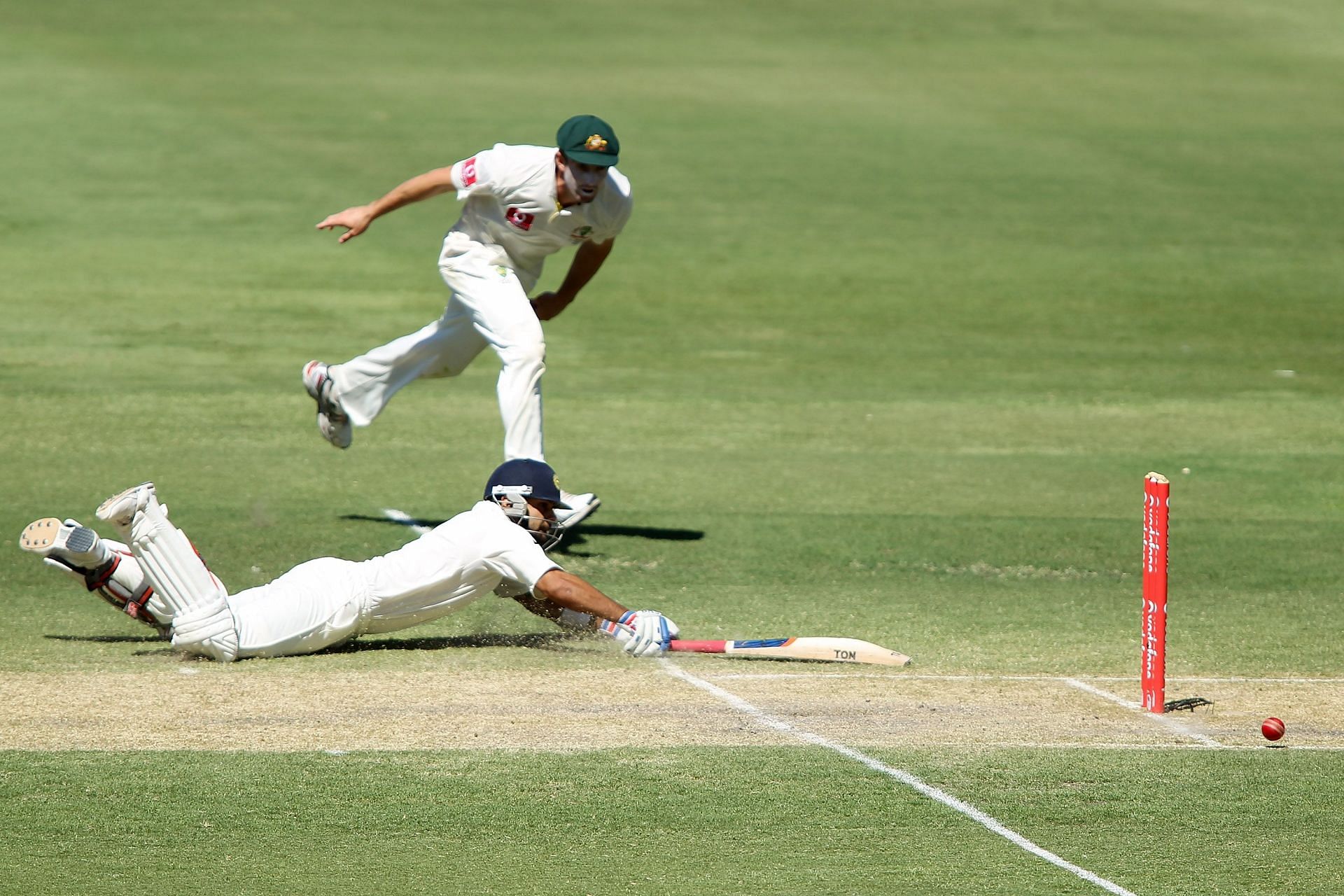 Kohli was run-out in the 2012 Adelaide Test. Pic: Getty Images