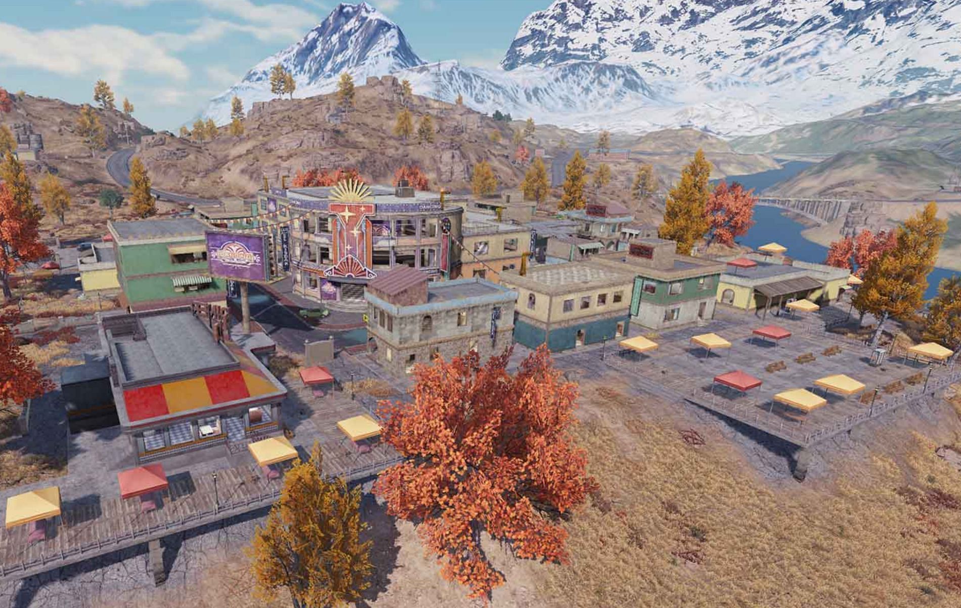 The picturesque town of Black Market offers plenty of loot (Image via Activision)