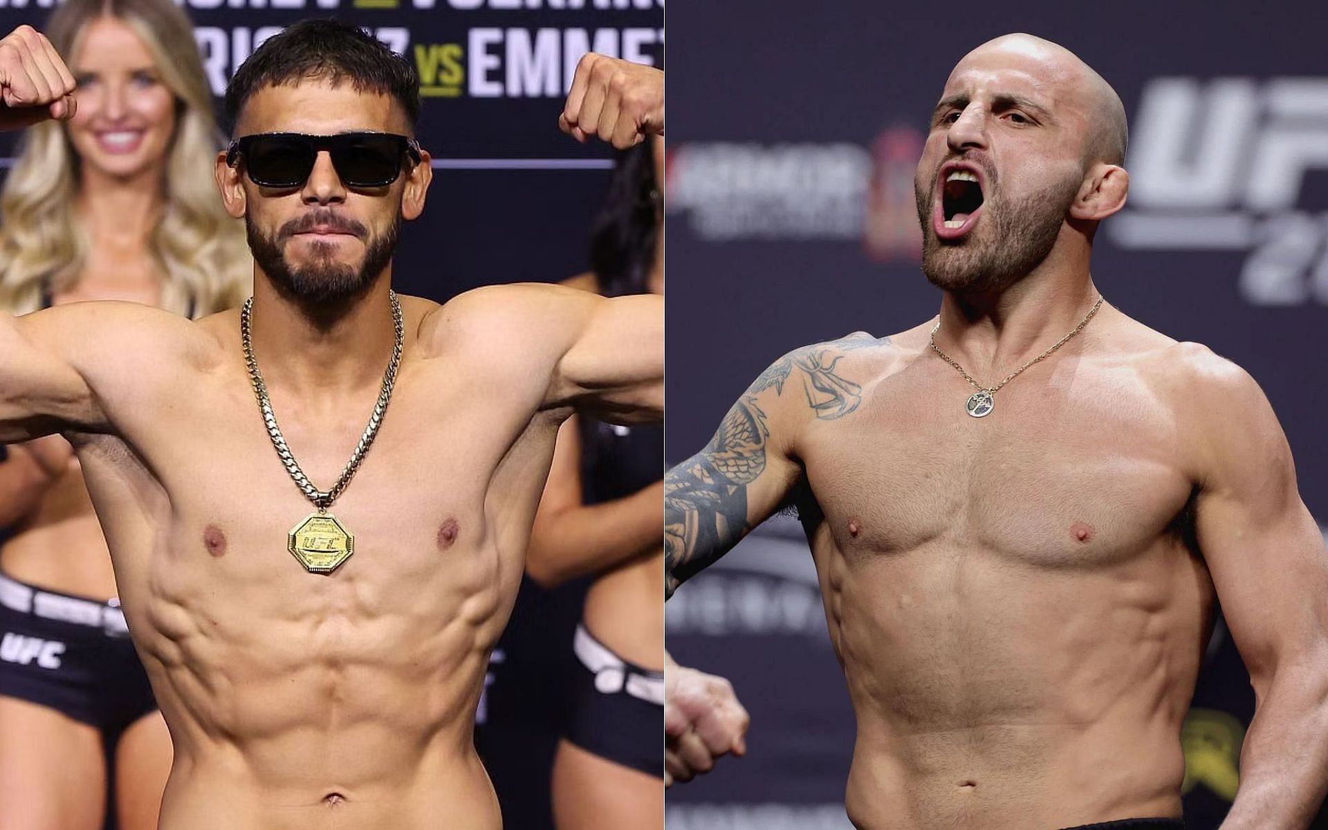 Yair Rodriguez (left) and Alexander Volkanovski (right)