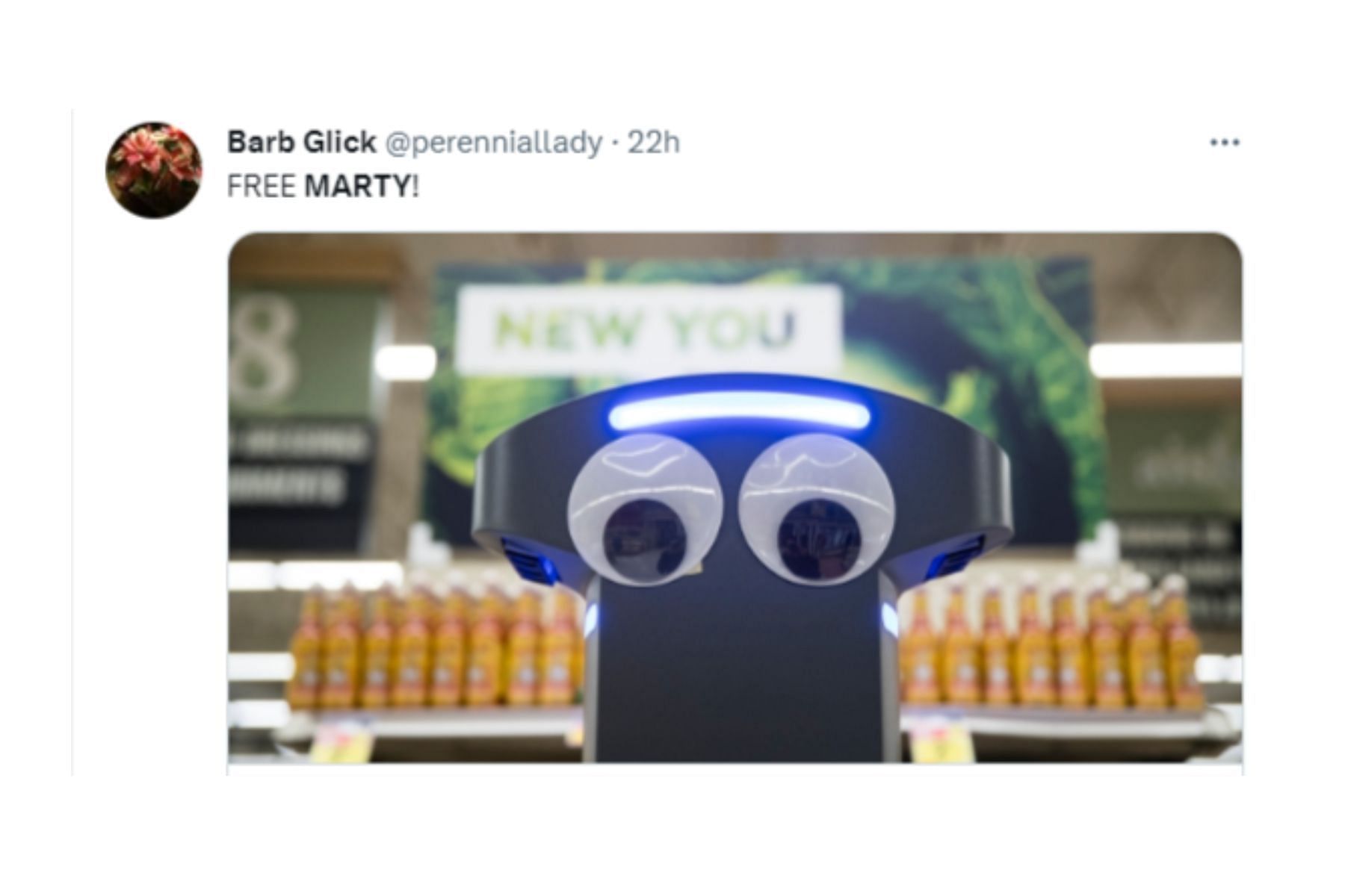 Internet reacts to service robot&#039;s brief escape (Image via Twitter)