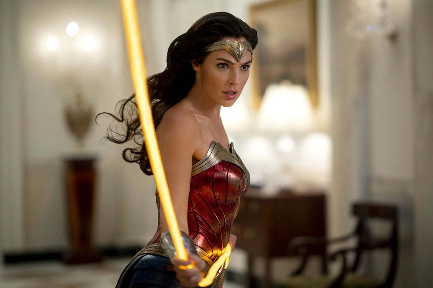 Iconic symbol of female strength and empowerment: Wonder Woman in all her glory (Image via DC Studios)