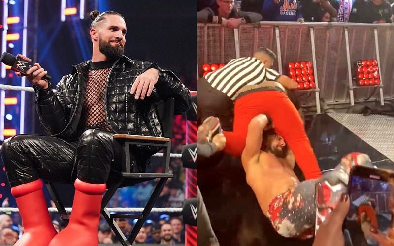 Seth Rollins was attacked by a fan on WWE RAW in November 2021