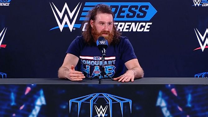 "I'm feeling very strange" - Sami Zayn surprisingly apologizes to journalists at WWE Elimination Chamber press conference
