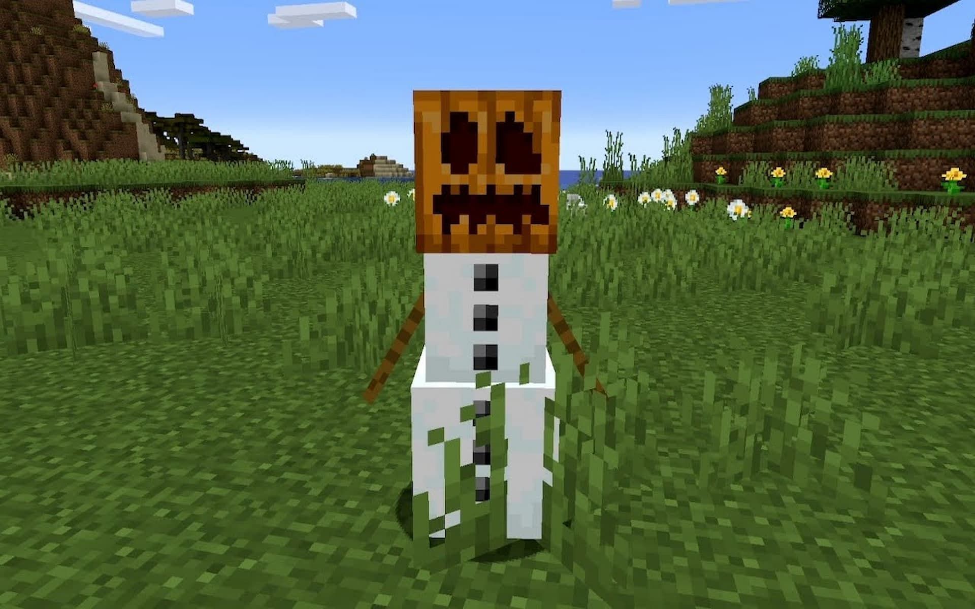 Snow golems are cute but useful utility mobs in Minecraft (Image via YouTube/AserGaming)
