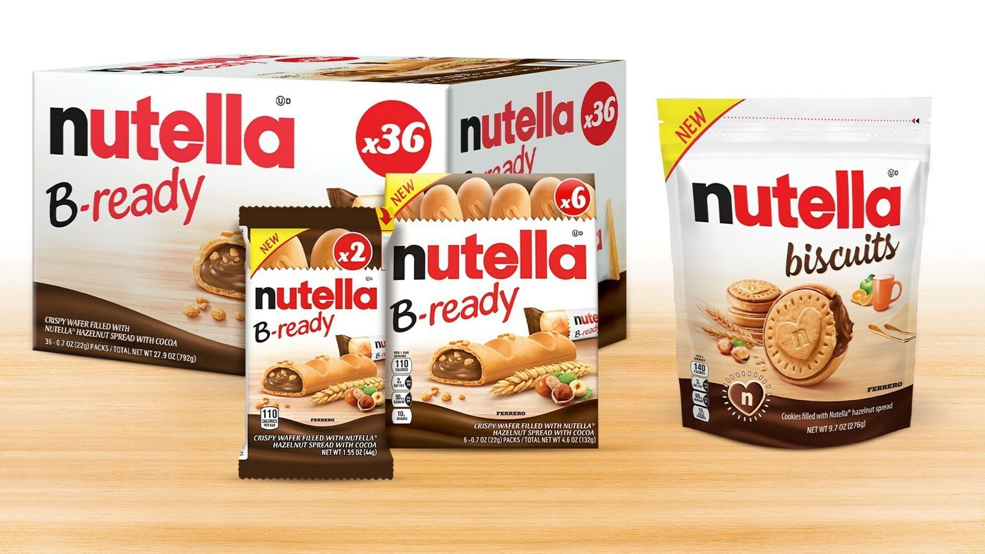 The new products will be available across the country (Image via Nutella)