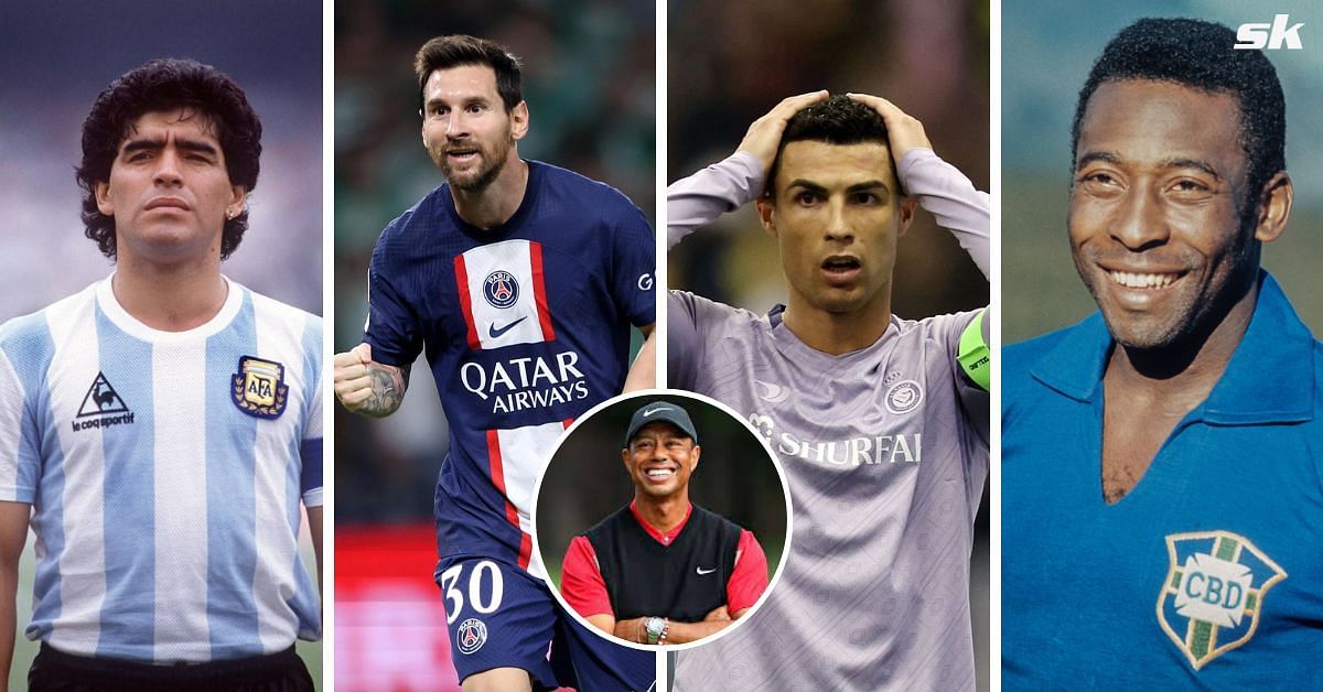 Tiger Woods chooses between Cristiano Ronaldo and Lionel Messi