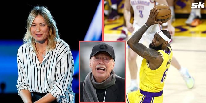 Maria Sharapova spots Nike co-founder Phil Knight during LeBron James' record-breaking NBA performance, lauds him for truly enjoying the moment