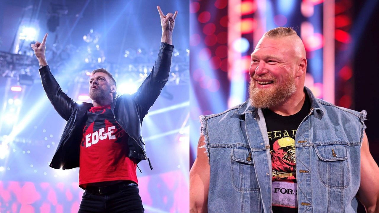 Edge and Brock Lesnar were on Monday Night RAW this week