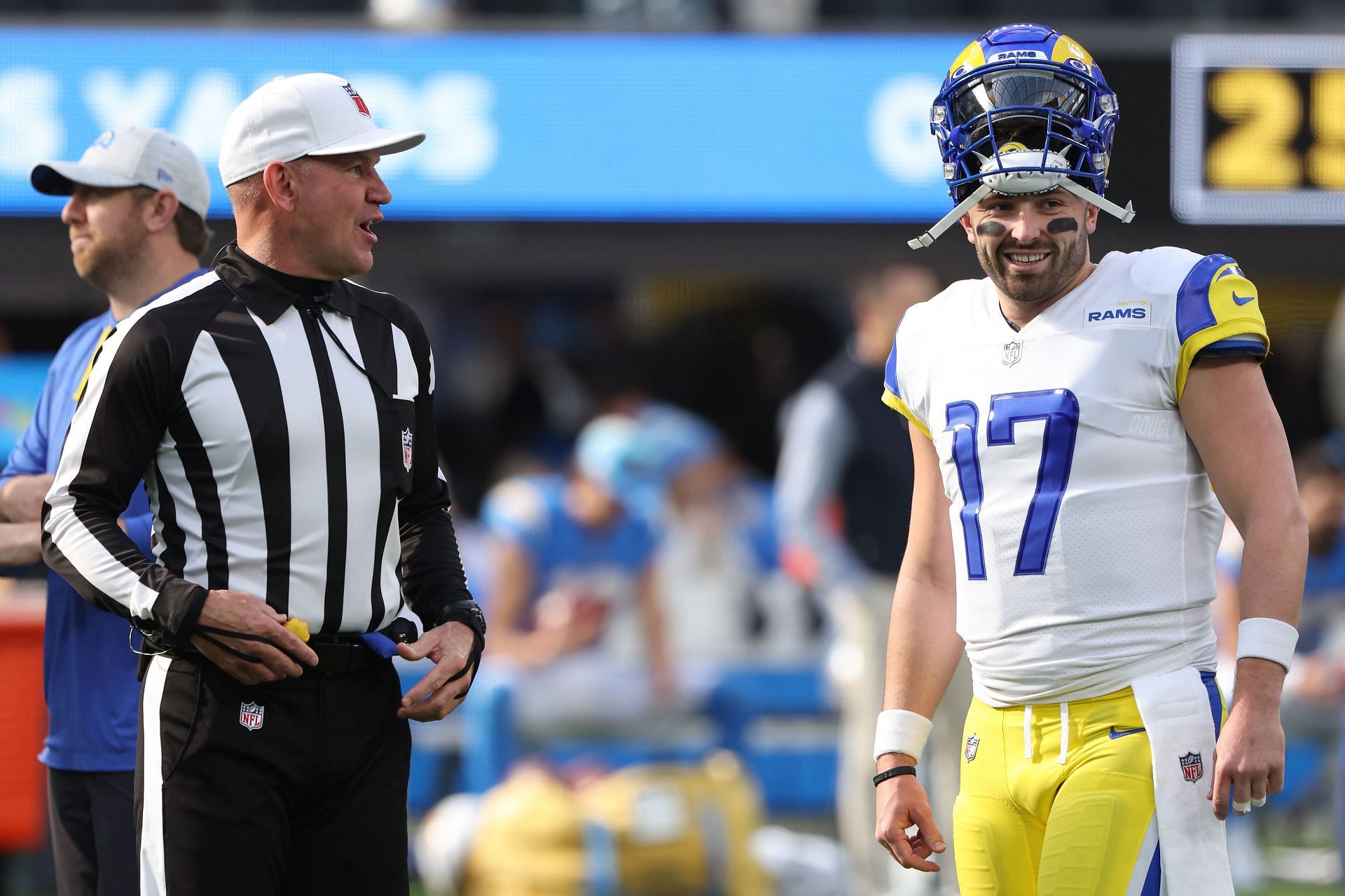 Baker Mayfield at Los Angeles Rams v Los Angeles Chargers