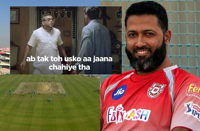 "Ab tak tho usko aa jana chahiye tha"- Wasim Jaffer trolls Australian media with a pitch-related meme ahead of 2nd IND vs AUS Test in Delhi