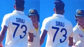 Mind games begin as India's Mohammed Siraj has some verbal banter with Marnus Labuschagne