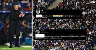 "Xavi is a clown" - Barcelona fans fume as 31-year-old 'fraud' starts against Manchester United in the Europa League