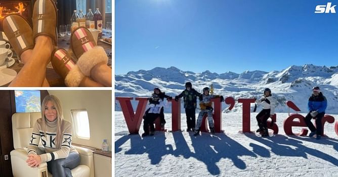 Chelsea legend John Terry enjoys luxury skiing holiday with stunning wife Toni as couple flaunts personalised slippers