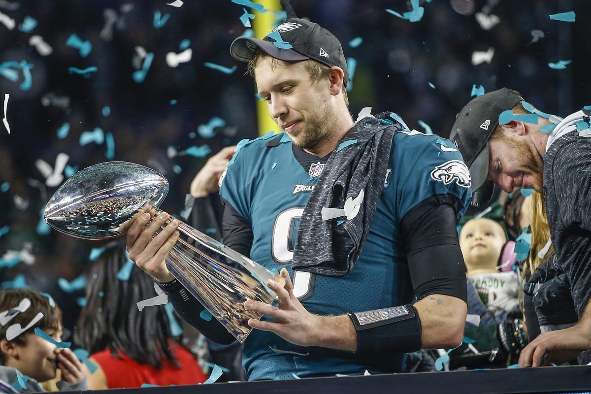 Nick Foles after winning the Super Bowl in 2018