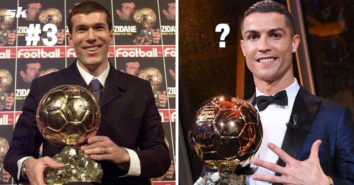 Zinedine Zidane (left) and Cristiano Ronaldo (right)