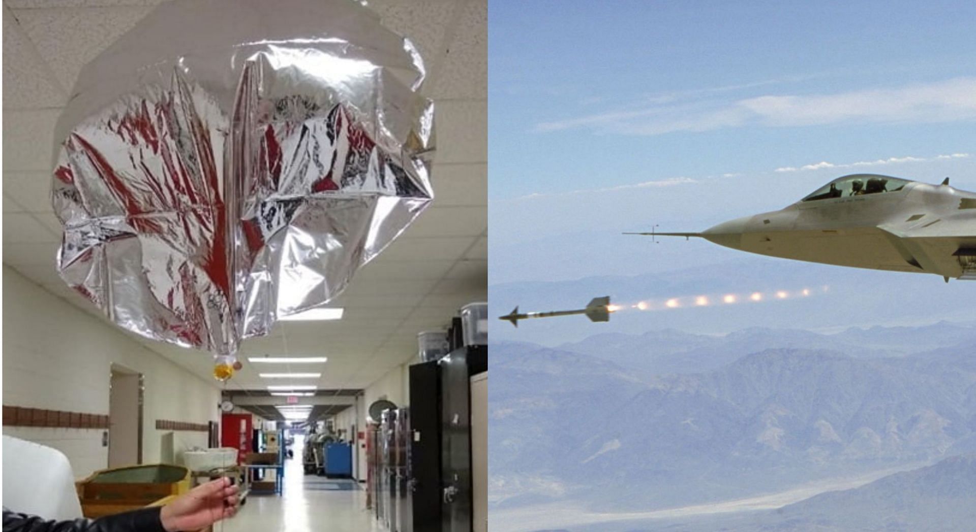 Speculation suggest US government might have used $400,000 missile to down $12 pico balloon (Image via Gunter Krebs/Twitter and Getty Images)