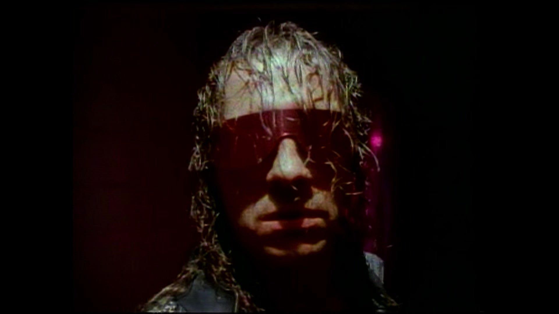 Bret Hart from his Hall of Fame video package