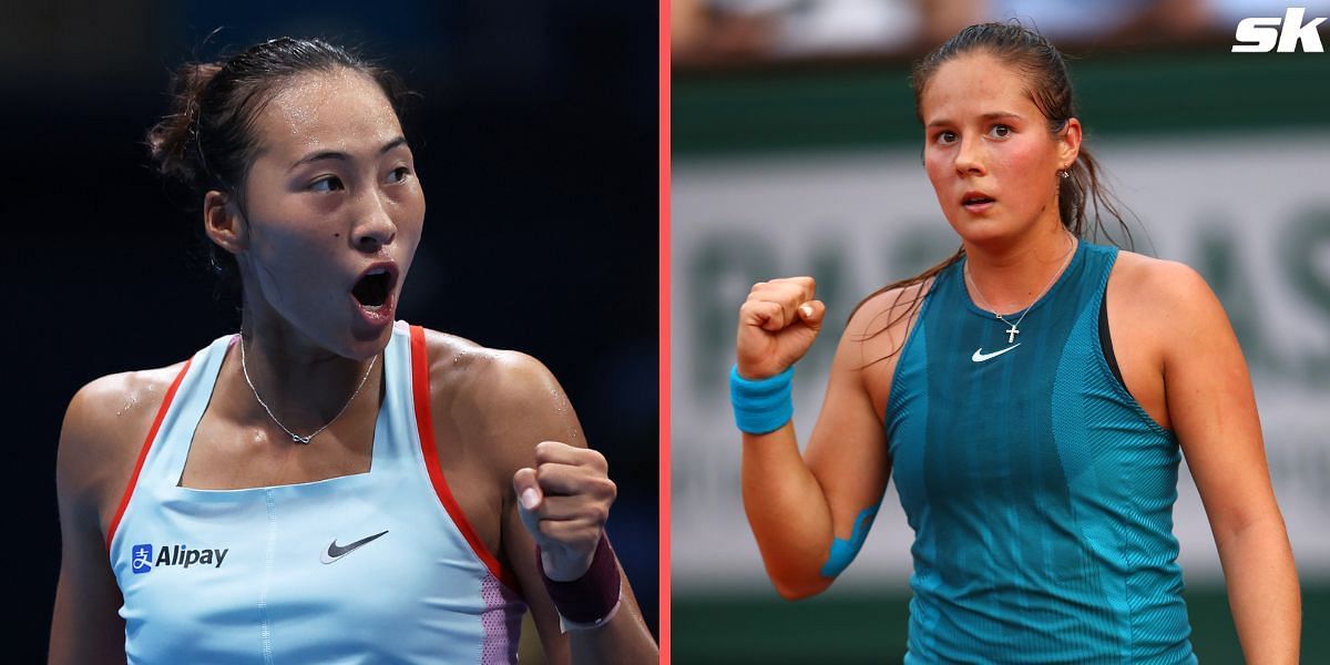 Qinwen Zheng (L) &amp; Daria Kasatkina