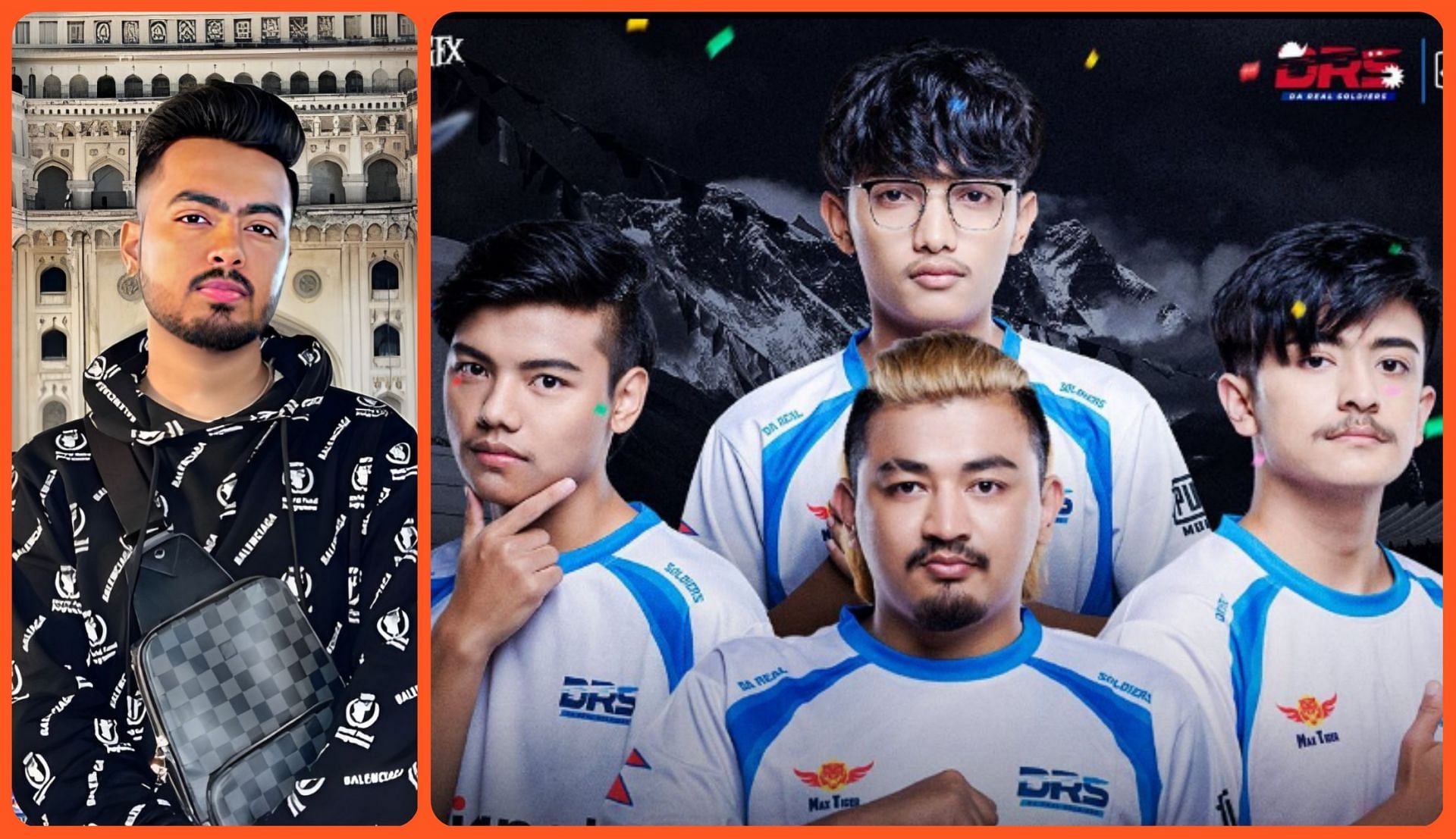 Hades answers on whether Orangutan will collaborate with PUBG Mobile team DRS Gaming or not (Image via Instagram/hades_plays and drsgamingnepal)