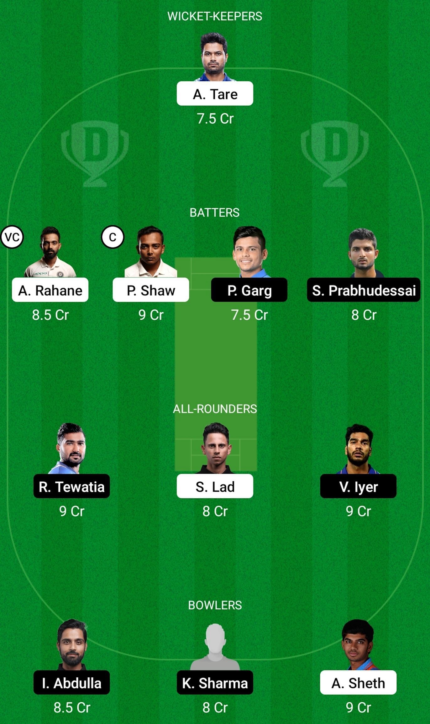 INO vs DYPA Dream11 Prediction Team Today, Head-to-Head League