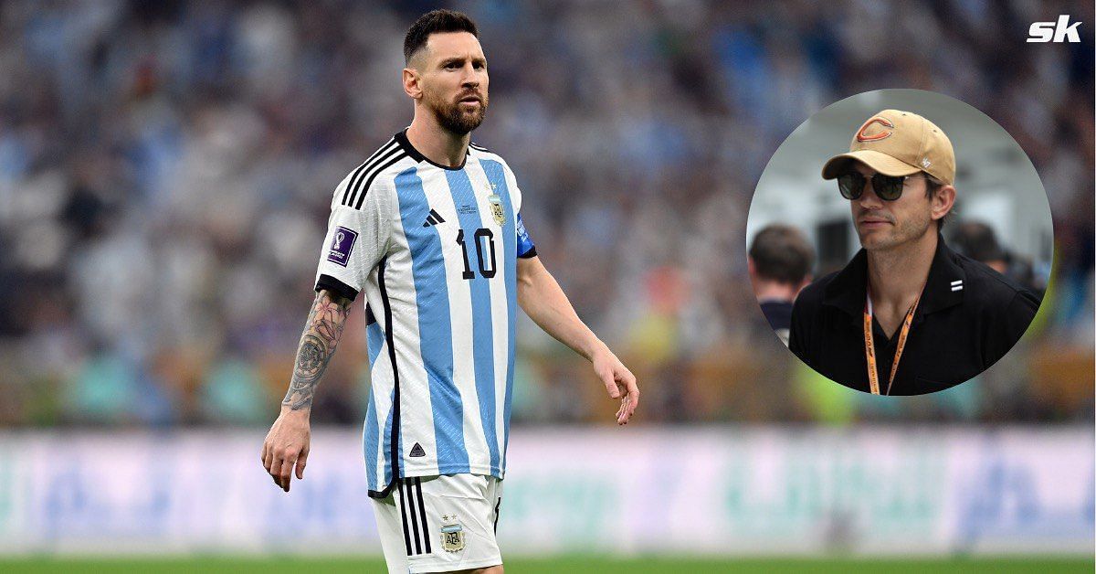 Ashton Kutcher thanks Lionel Messi for his contribution to football