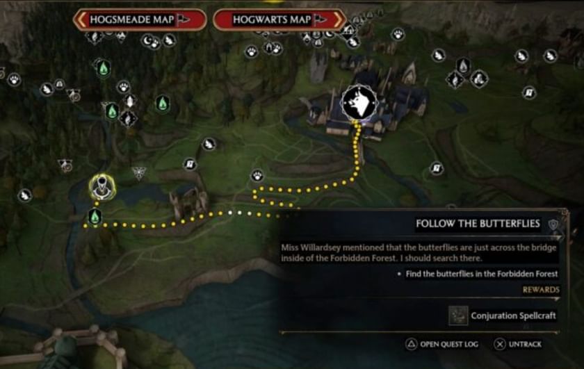 Follow the Butterflies Hogwarts Legacy walkthrough How to complete