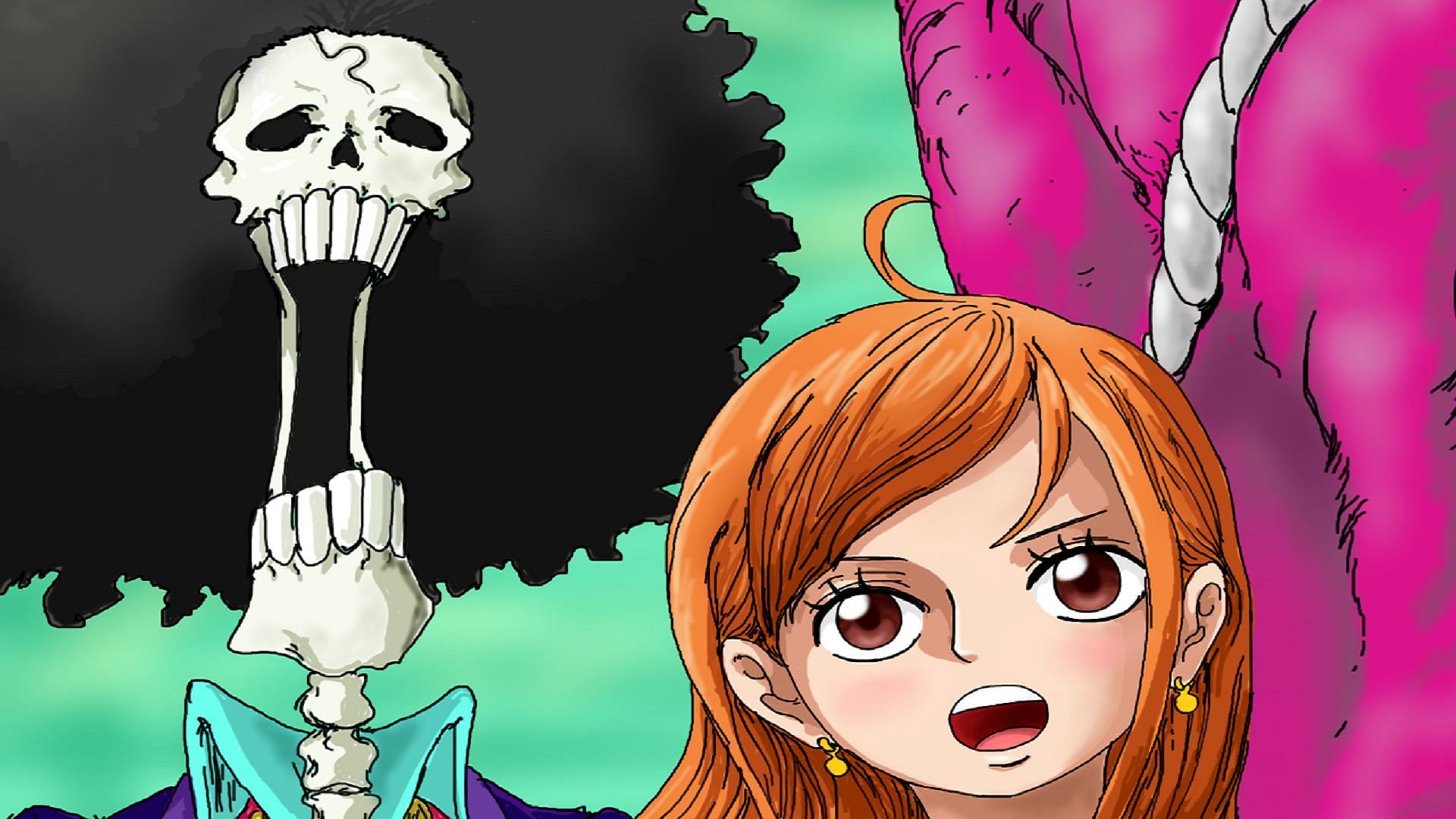 Brook and Nami as seen in One Piece (Image via Eiichiro Oda/Shueisha, One Piece)