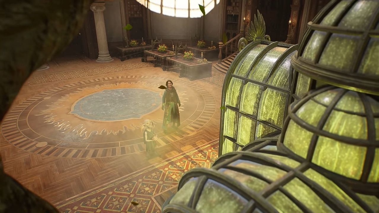 Players can unlock the Vivarium during the events of The Elf, the Nab-Sack, and the Loom in Hogwarts Legacy (Image via YouTube/WoW Quests)