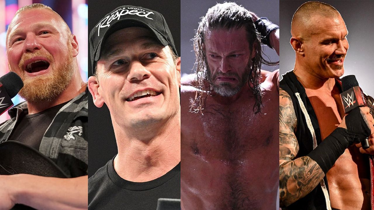 Brock Lesnar, John Cena, Edge, and Randy Orton