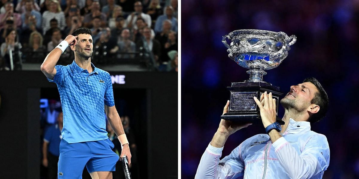 Novak Djokovic beat Stefanos Tsitsipas in the final to win the 2023 Australian Open title