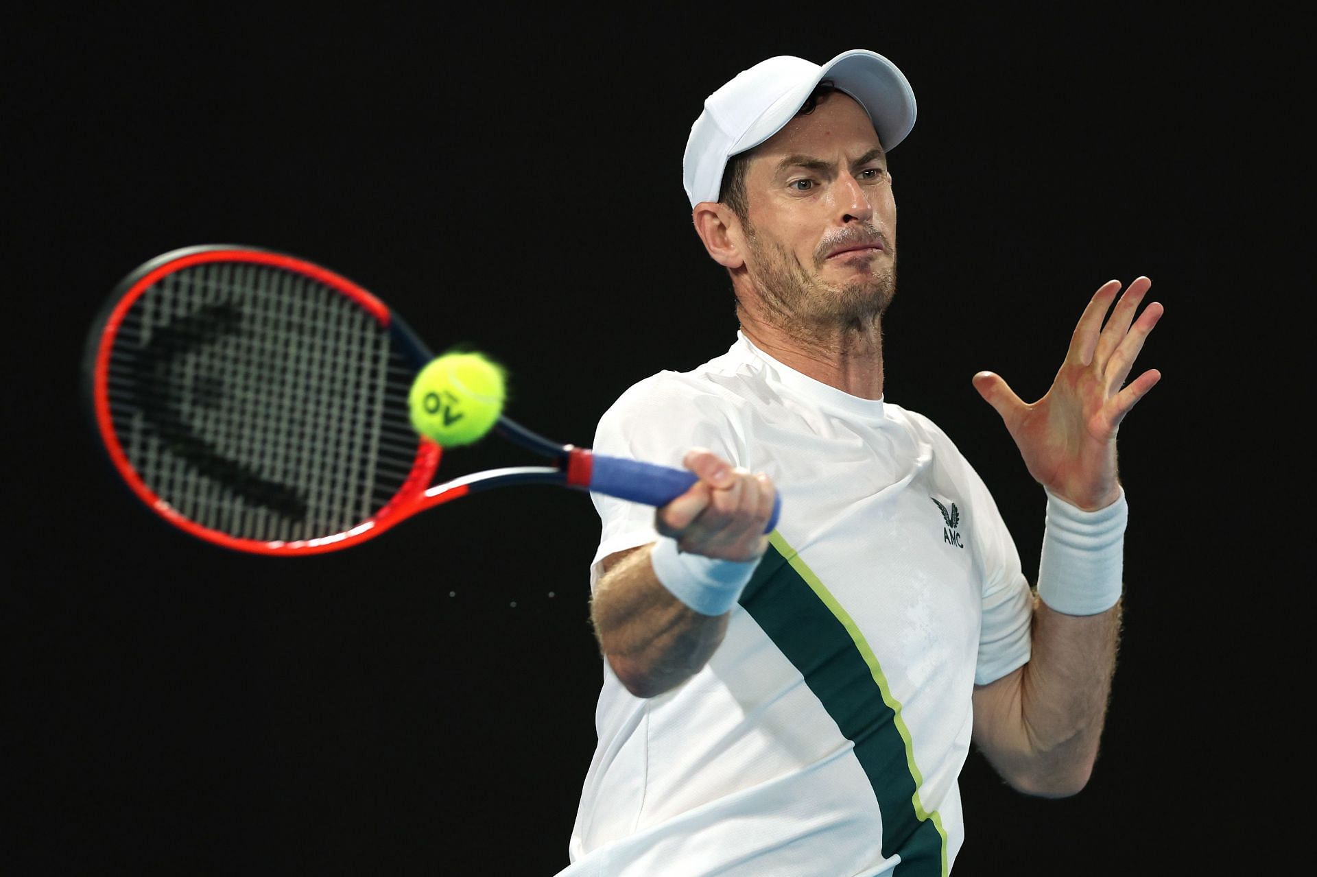 Andy Murray during the 2023 Australian Open