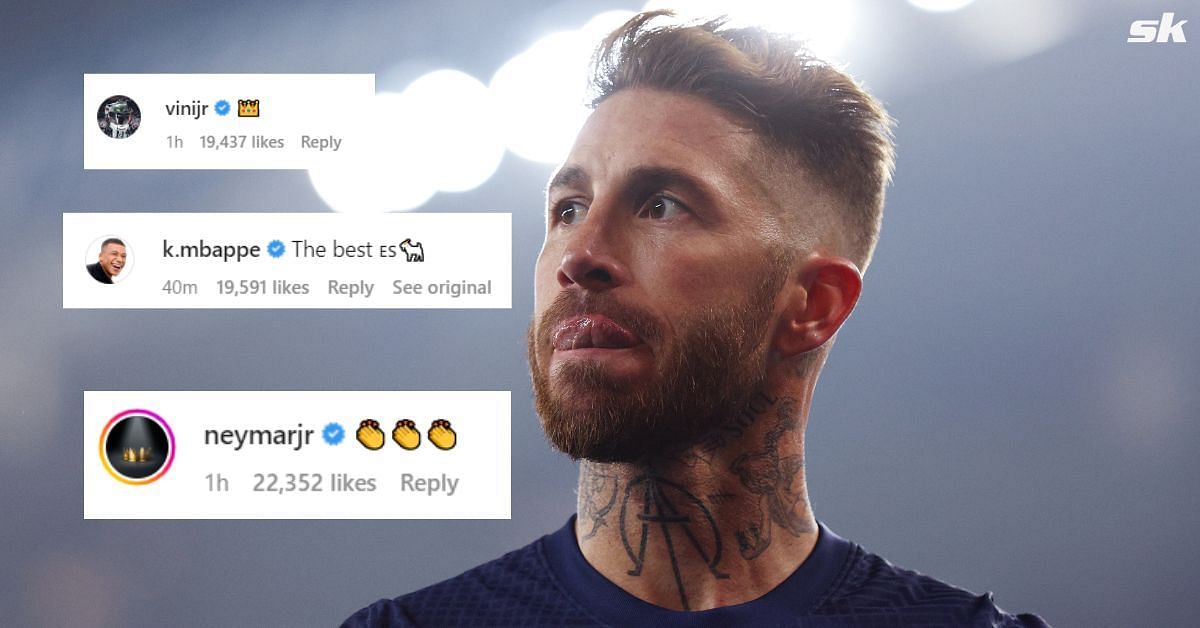 Stars reacted to PSG superstar Sergio Ramos