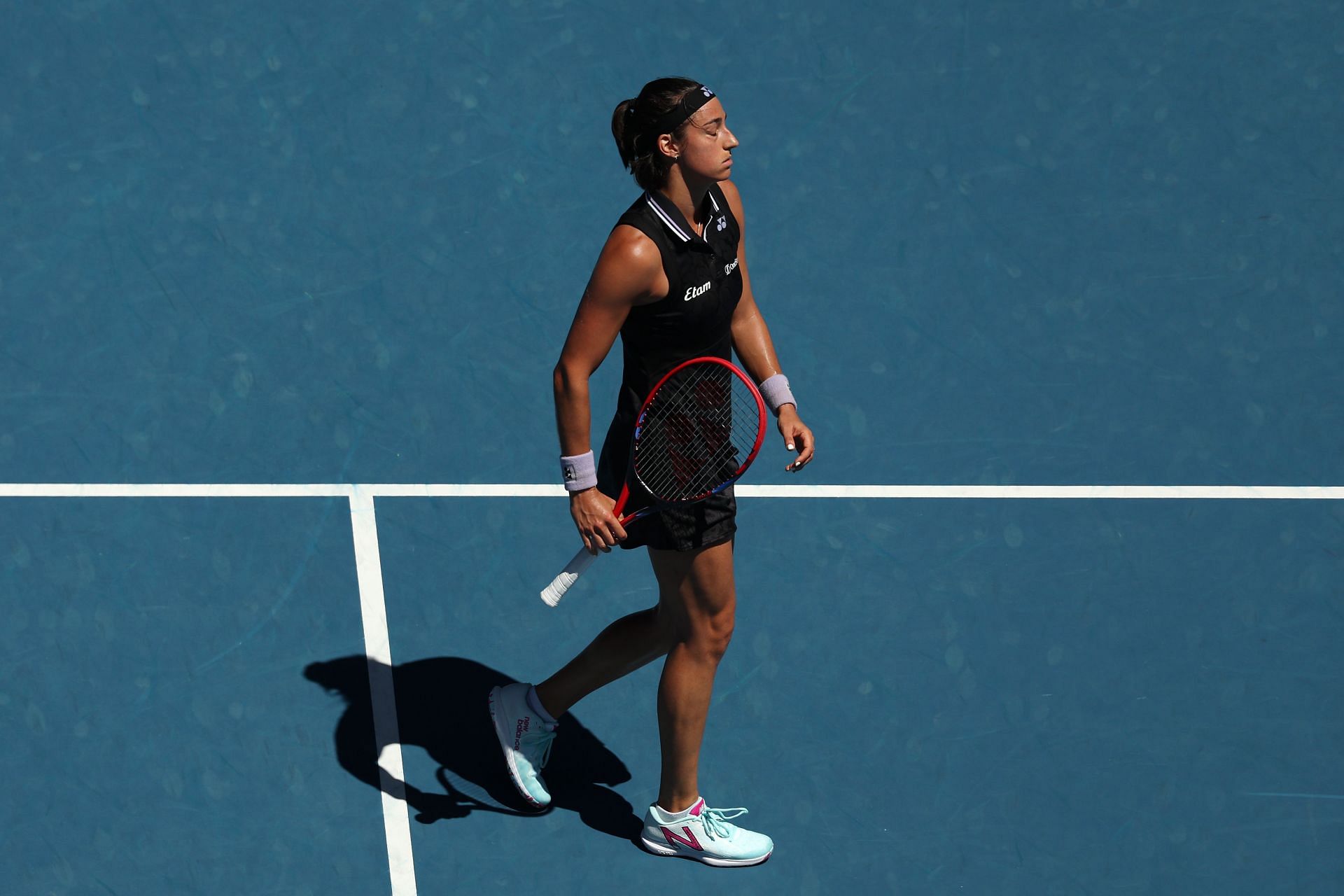 Garcia in action at the Australian Open