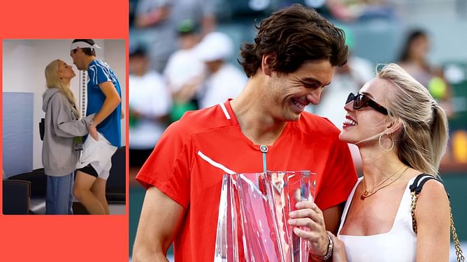 Taylor Fritz's girlfriend Morgan Riddle shares her delight as the American books his semifinals spot at the Dallas Open