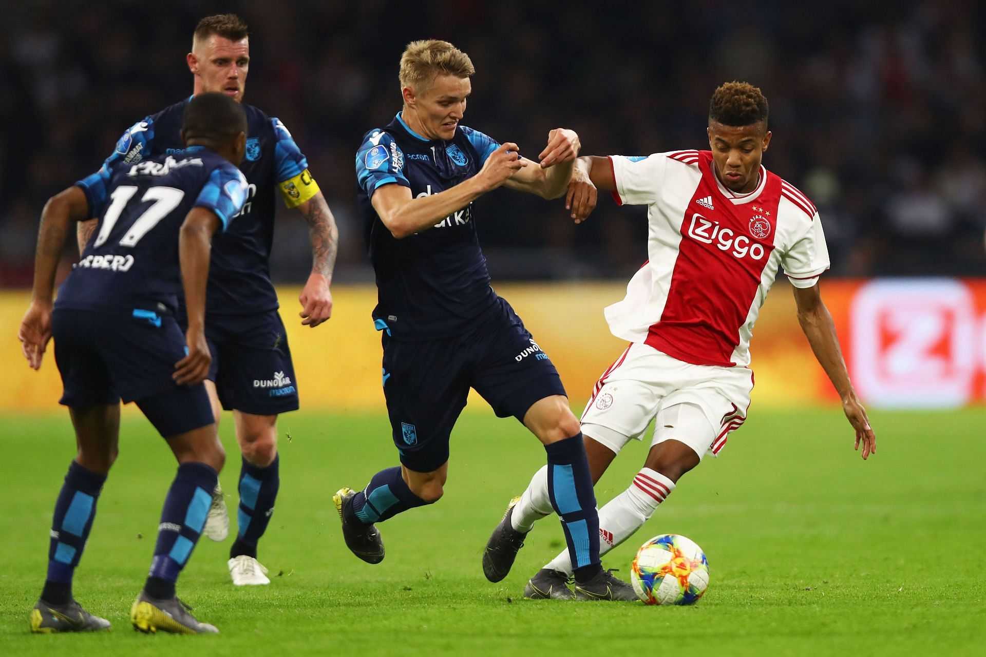 Martin Odegaard in action for Vitesse against Ajax