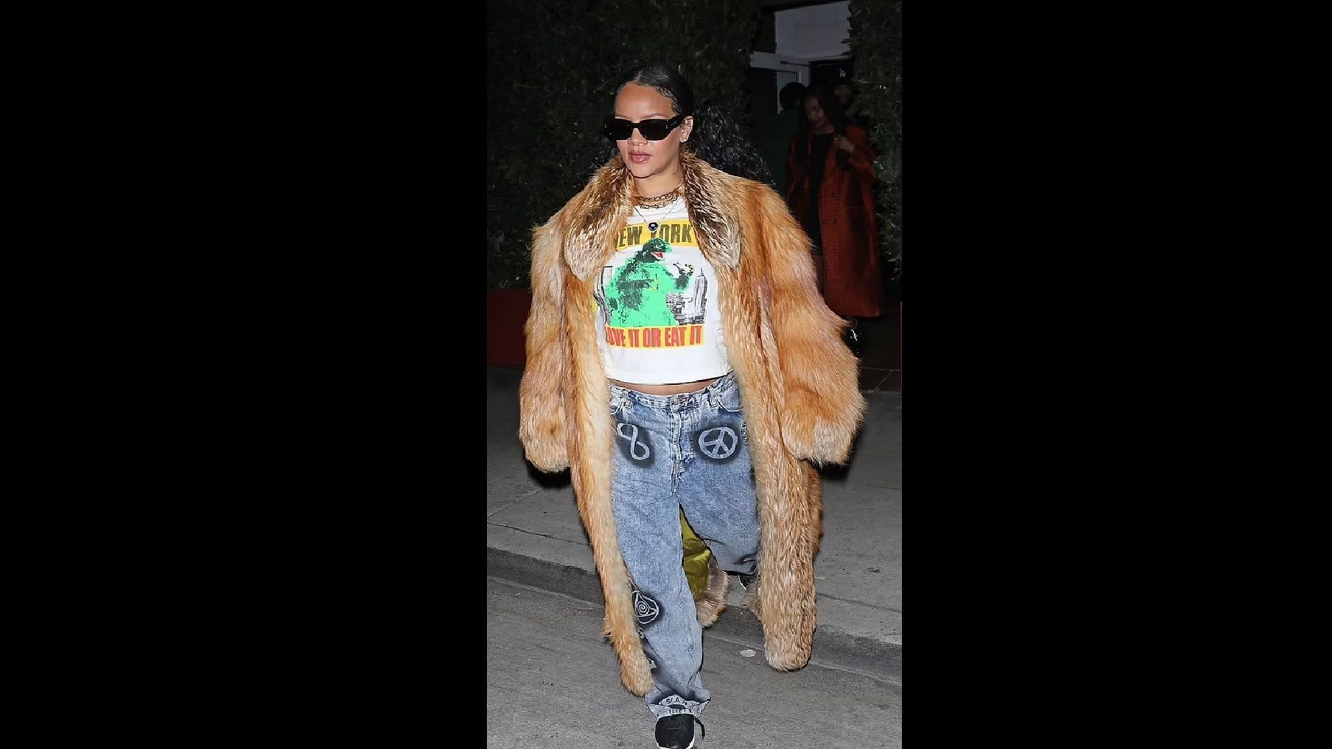 PETA gifts faux fur coat to Rihanna, know all about the row (Image via TPG/Backgrid)