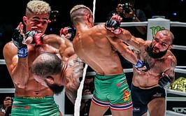 WATCH: John Lineker traps Fabricio Andrade in a corner with a barrage of strikes
