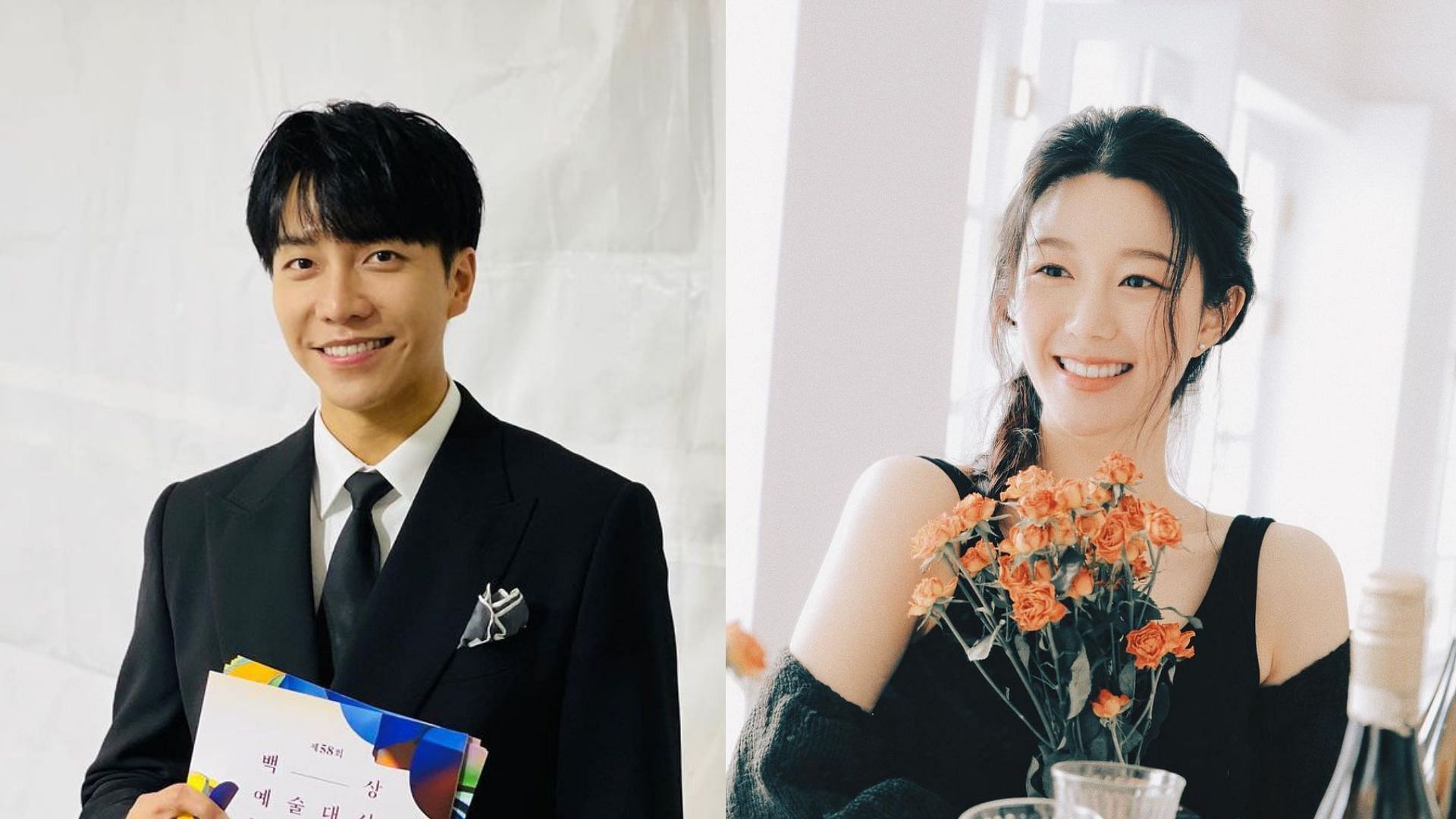 Lee Seung-gi announces marriage plans with Lee Da-in (Images via Instagram/leeseunggi.official and xx__dain)