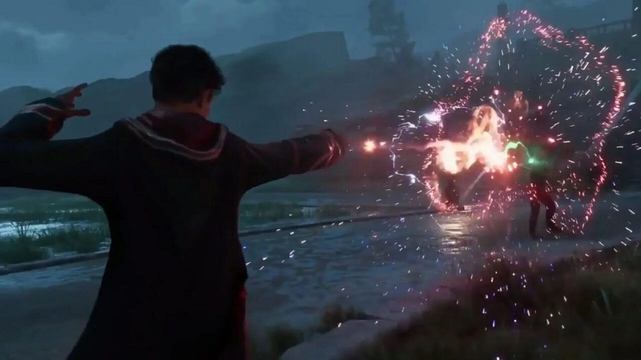 Hogwarts Legacy boasts a dynamic combat system (Image Credits: Warner Bros)