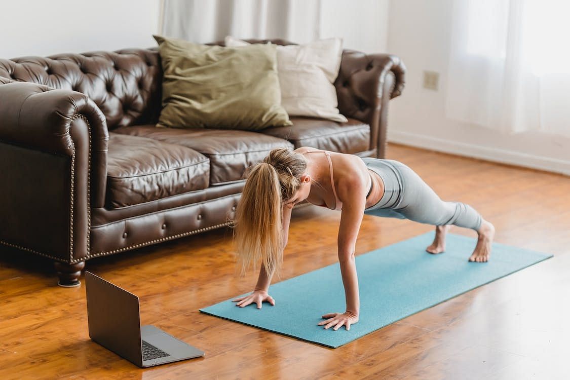 At-Home workout for beginners (Image via Pexels/Marta Wave)
