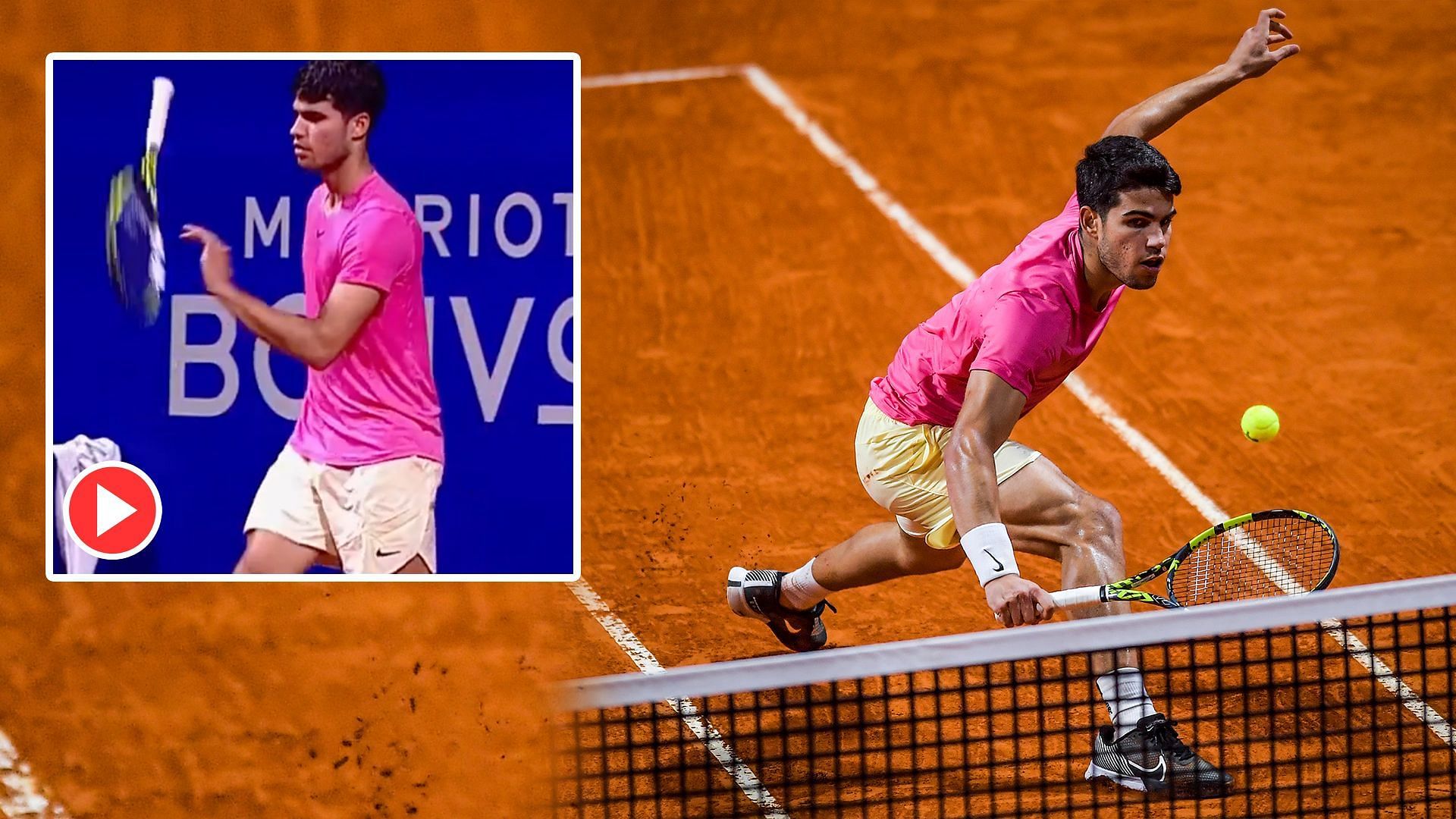 WATCH Carlos Alcaraz wows the crowd with his impressive tennis racquet