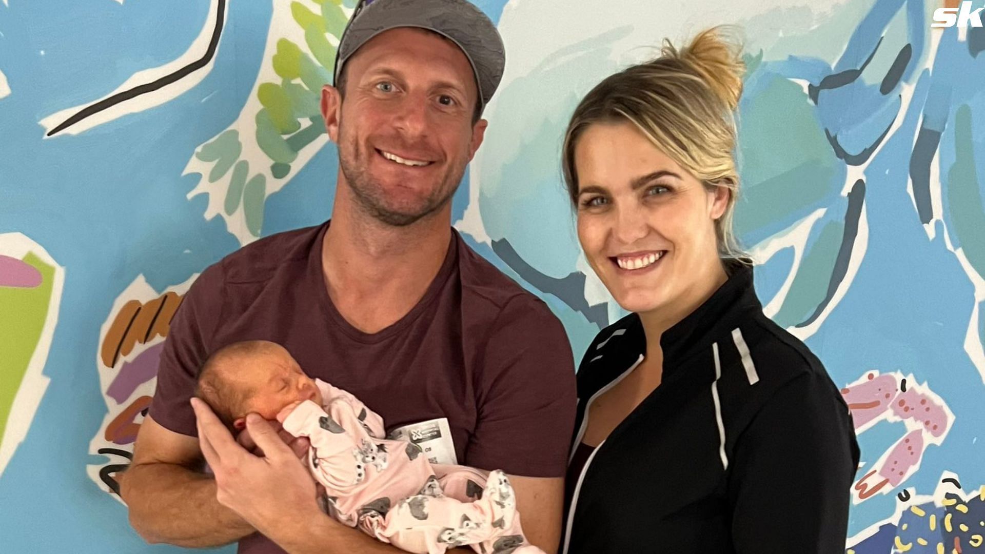 Max Scherzer and Erika with their newborn daughter.(Source: @Max_Scherzer Twitter)