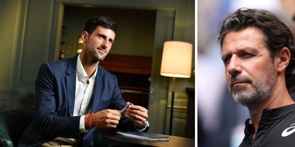 Novak Djokovic and Patrick Mouratoglou