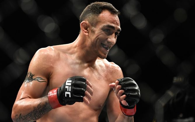 Watch: Tony Ferguson looks fluid on the heavy bag as he tries to find his rhythm again
