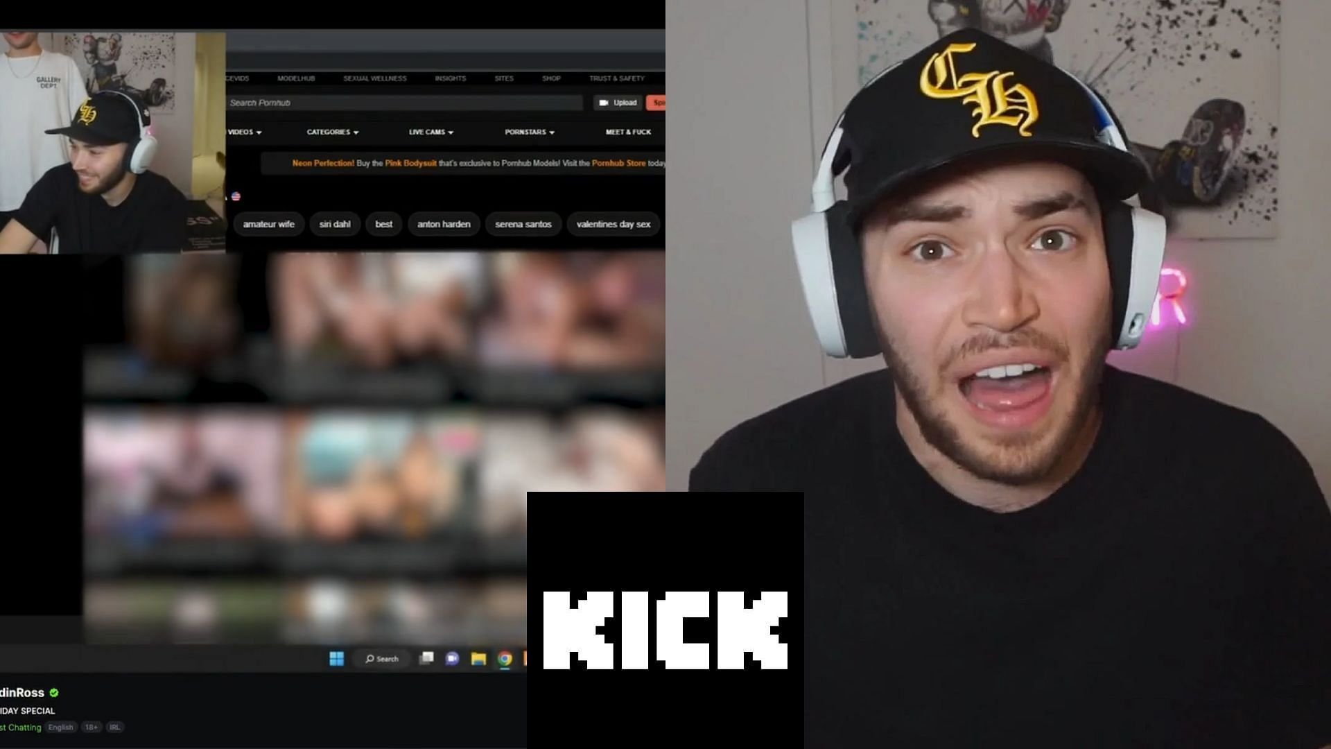 Kick streaming porn