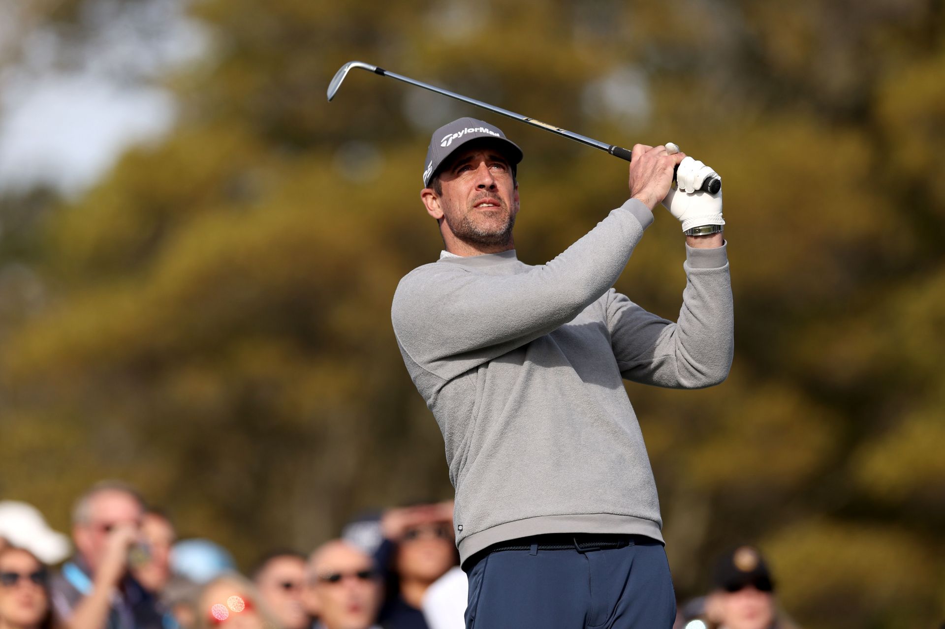 Aaron Rodgers addresses 49ers trade rumors at Pebble Beach Pro-Am