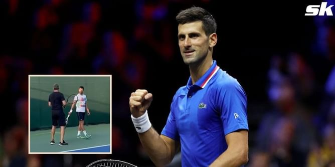 Dubai Tennis Championships 2023: Novak Djokovic hits practice court, reveals new team chant with coach Goran Ivanisevic and others | WATCH