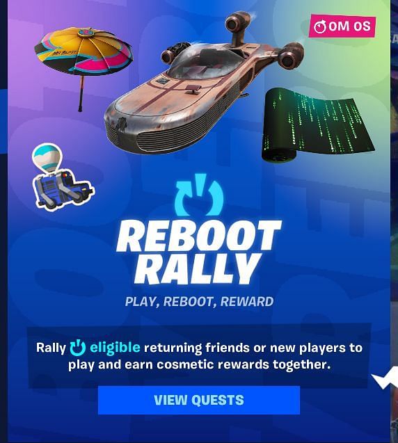Fortnite Reboot Rally Fortnite Reboot Rally to return with 4 free