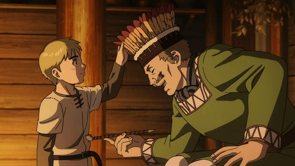 Leif and Thorfinn as seen in the anime (Image via WIT Studio)